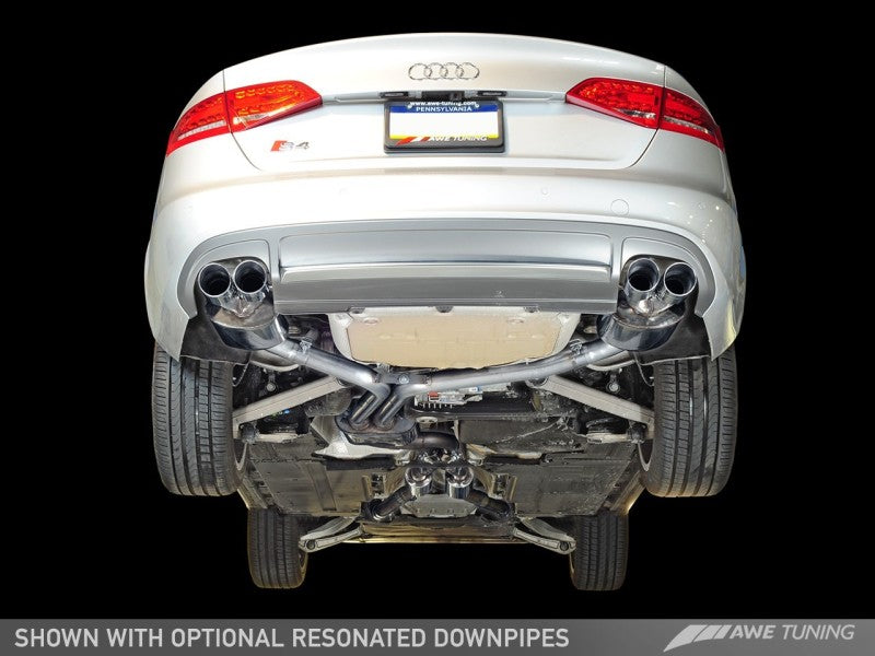 AWE Tuning Audi B8.5 S4 3.0T Touring Edition Exhaust System - Diamond Black Tips (102mm)