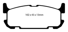 Load image into Gallery viewer, EBC 04-05 Mazda Miata MX5 1.8 (Sports Suspension) Yellowstuff Rear Brake Pads