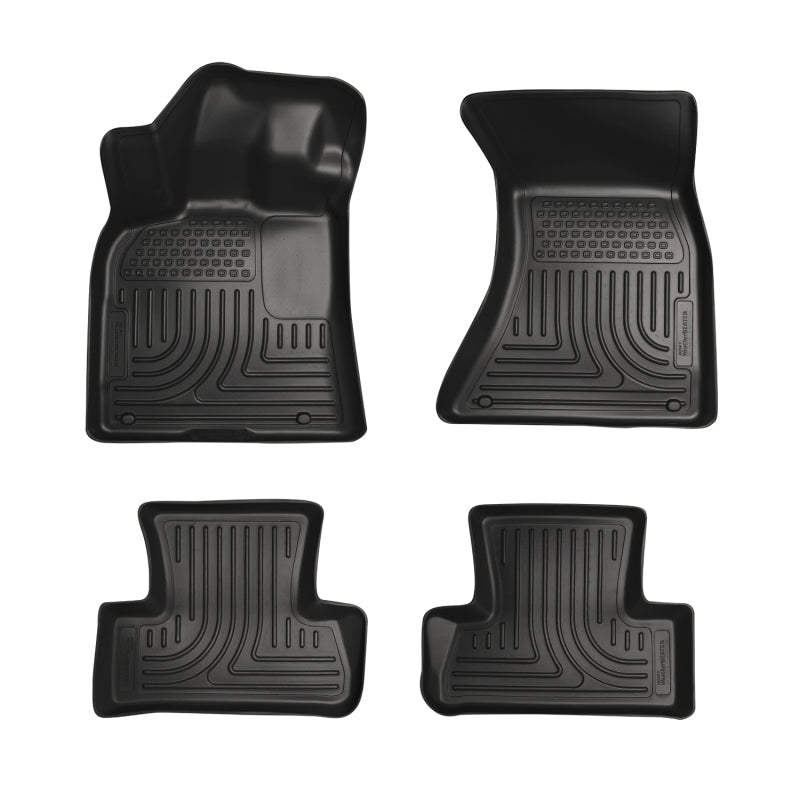 Husky Liners 11-12 Dodge Charger/Chrysler 300 (AWD Only) WeatherBeater Combo Black Floor Liners