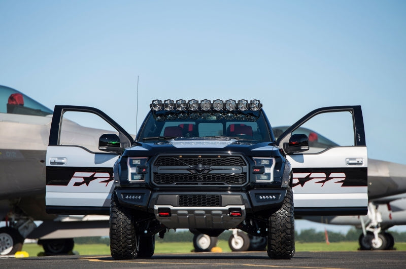 KC HiLiTES 17-18 Ford Raptor 57in. Pro6 Gravity LED 9-Light 180w Combo Beam Overhead Light Bar Sys