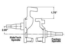 Load image into Gallery viewer, Ridetech 67-69 GM F-Body 68-74 X-Body 64-72 A-Body Tall Spindles Pair