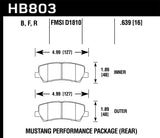 Hawk 16-17 Ford Mustang GT Brembo Package HP Plus Rear Brake Pads