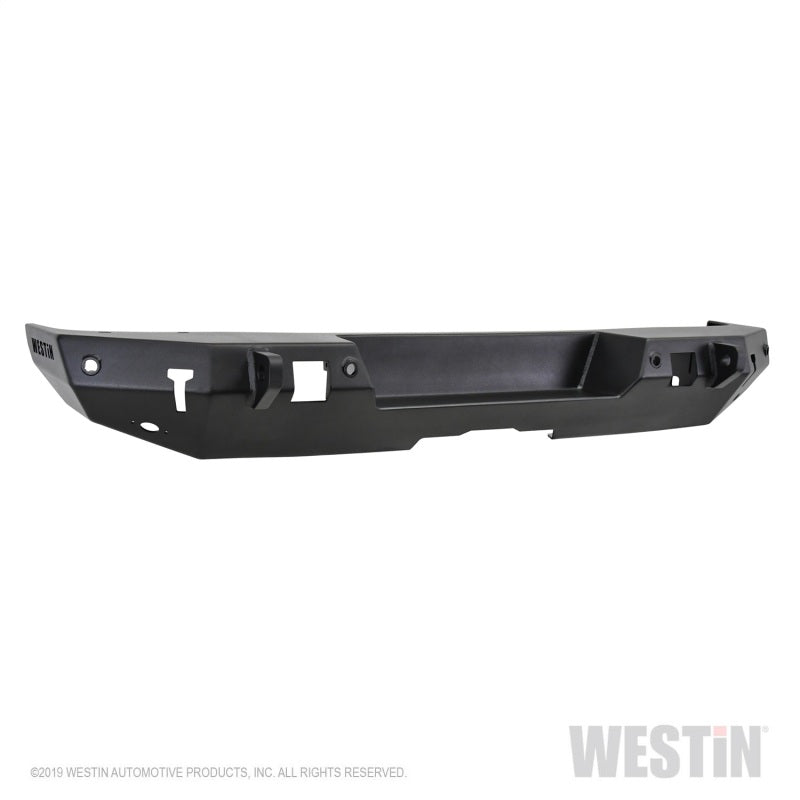 Westin 18-19 Jeep Wrangler JL WJ2 Rear Bumper w/  Sensors (Excl. Wrangler JK) - Textured Black