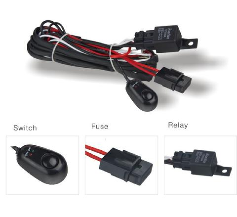 DV8 Offroad Wiring Harness w/ Relay & Switch