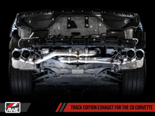 Load image into Gallery viewer, AWE Tuning 2020 Chevrolet Corvette (C8) Track Edition Exhaust - Quad Chrome Silver Tips