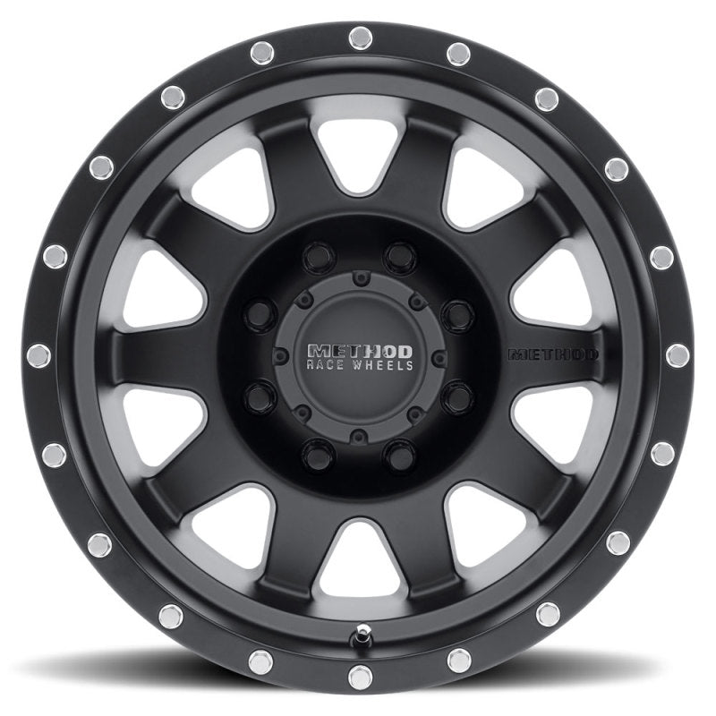 Method MR301 The Standard 17x9 -12mm Offset 8x6.5 130.81mm CB Matte Black Wheel