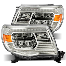 Load image into Gallery viewer, AlphaRex 05-11 Toyota Tacoma LUXX Crystal Headlights Plank Style Chrome w/Activation Light/DRL