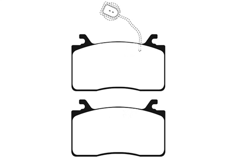 EBC 2016+ Alfa Romeo Guilia 2.0T Yellowstuff Front Brake Pads