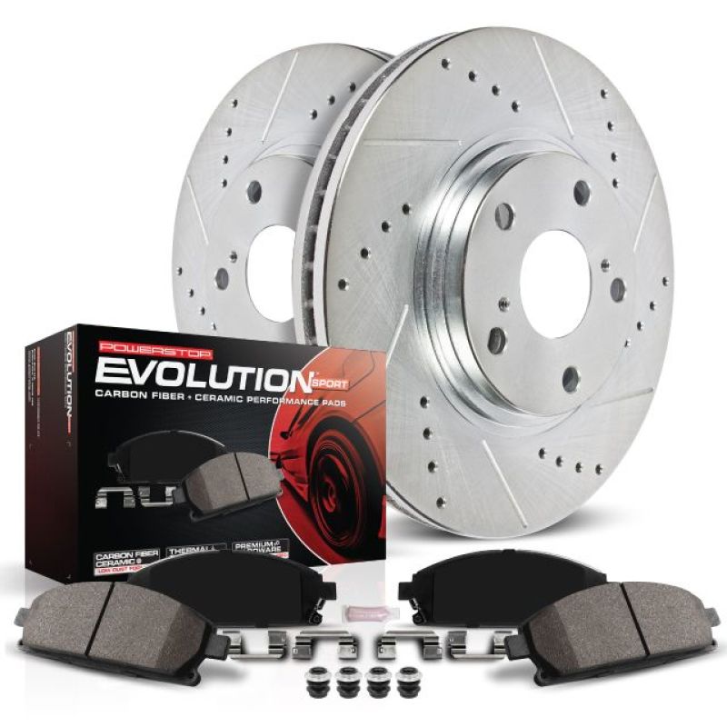 Power Stop 05-19 Chrysler 300 Front Z23 Evolution Sport Brake Kit