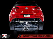 Load image into Gallery viewer, AWE Tuning Mk7 Golf R SwitchPath Exhaust w/Chrome Silver Tips 102mm