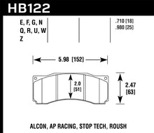 Load image into Gallery viewer, Hawk StopTech ST-60 Caliper HPS Street Brake Pads