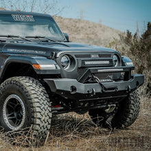 Load image into Gallery viewer, Westin 18-20 Jeep Wrangler WJ2 Full Width Front Bumper w/LED Light Bar Mount Textured Black