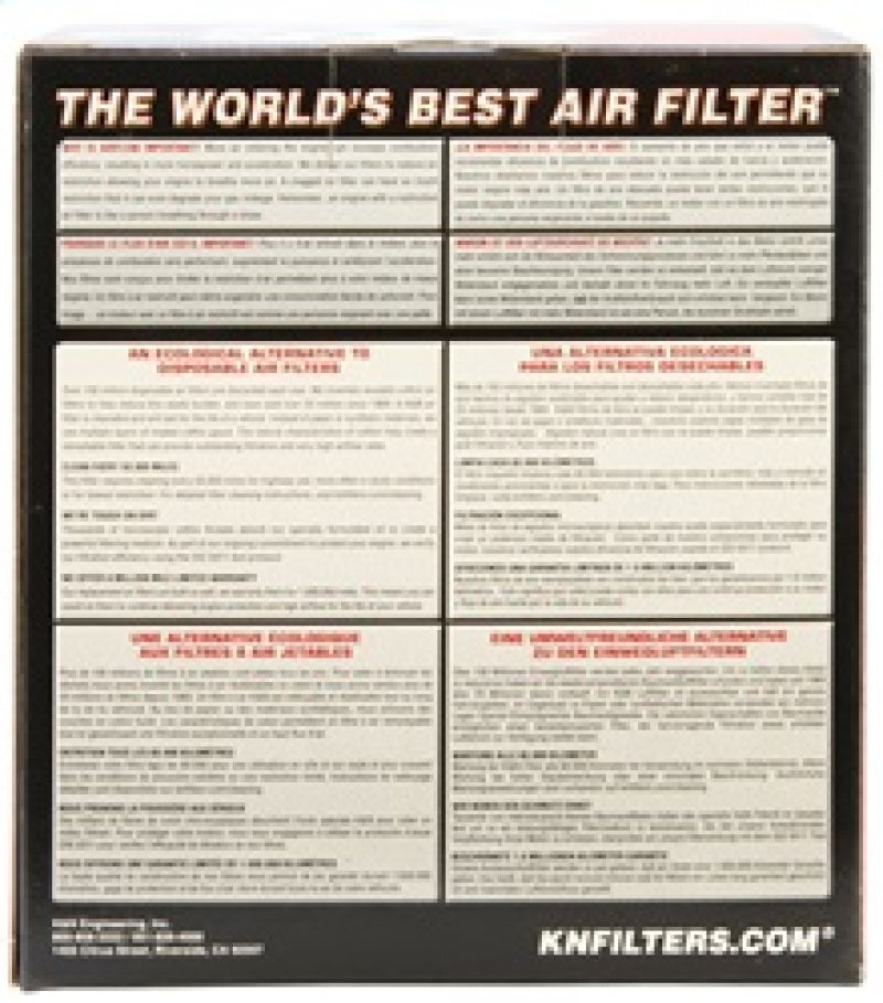 K&N Universal Air Filter 4in Flange / 5-3/8 in Base / 4-1/2in Top / 5in Height