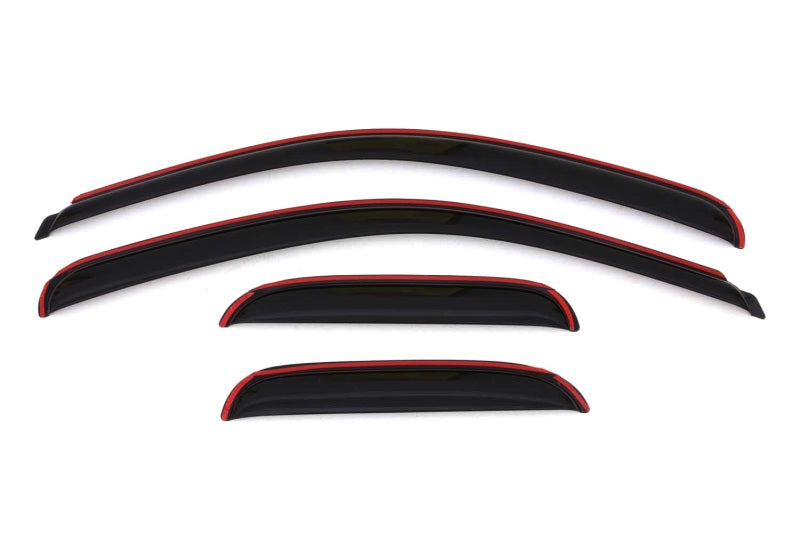 AVS 07-13 Chevy Silverado 1500 Ext. Cab Ventvisor Front & Rear Window Deflectors 4pc - Smoke