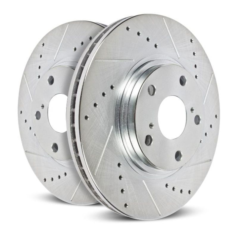 Power Stop 14-16 BMW 535d Front Evolution Drilled & Slotted Rotors - Pair