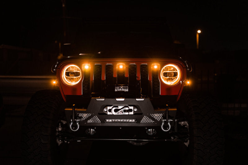 DV8 Offroad 2018+ Jeep JL Grill Amber Marker Lights