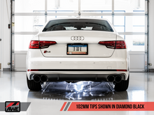 Load image into Gallery viewer, AWE Tuning Audi B9 S4 Track Edition Exhaust - Non-Resonated (Black 102mm Tips)