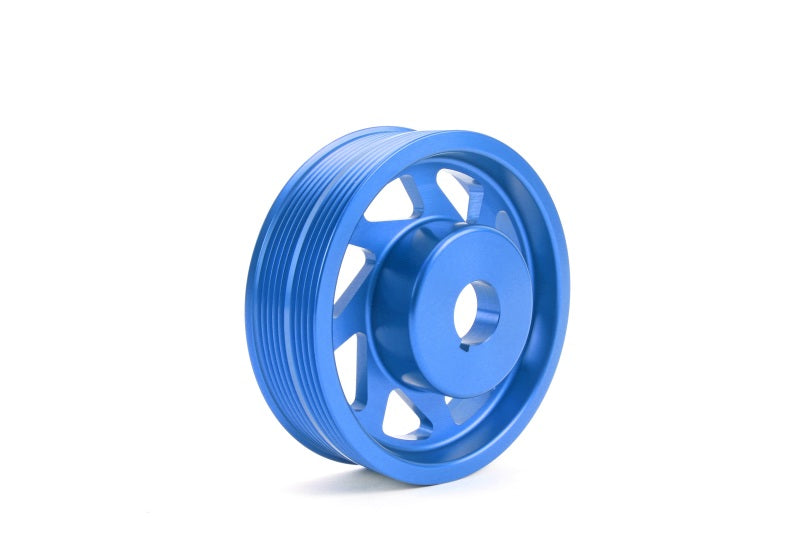 Perrin 93-11 Subaru Impreza / 02-14 WRX / 04-21 STI EJ Crank Pulley - Blue (w/AC)