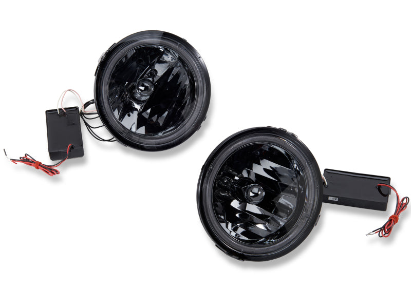 Raxiom 05-12 Ford Mustang GT LED Halo Fog Lights (Smoked)