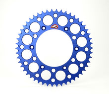 Load image into Gallery viewer, Renthal 18-23 Yamaha YX65 Rear Grooved Sprocket - Blue 420-47P Teeth