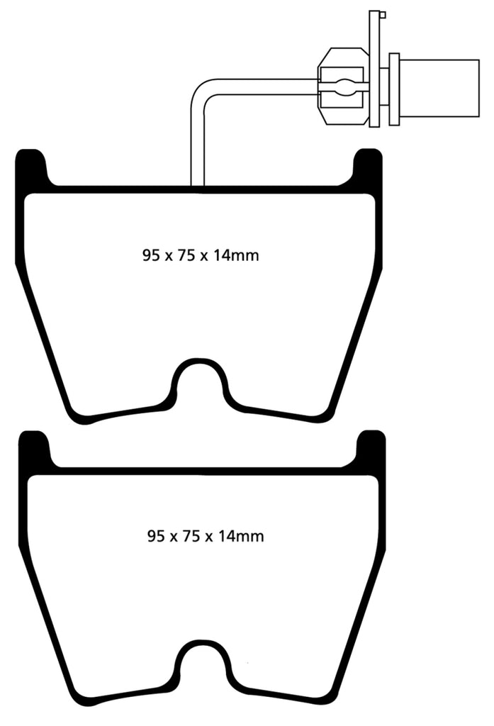 EBC 06-09 Audi RS4 4.2 (Cast Iron Rotors) Bluestuff Front Brake Pads