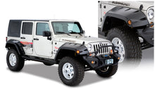 Load image into Gallery viewer, Bushwacker 07-18 Jeep Wrangler Max Pocket Style Flares 2pc Extended Coverage - Black