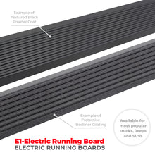 Load image into Gallery viewer, Go Rhino 23-24 Toyota Sequoia Sport Utility (Ex. Hybrid) E1 Electric Running Board Kit - Text. Black