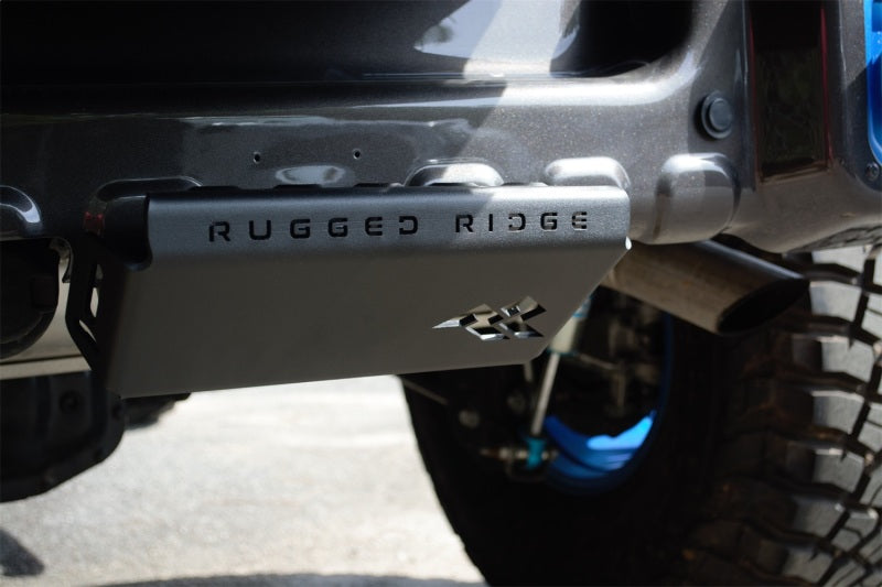 Rugged Ridge 07-23 Jeep Wrangler JK/JKU/JL/JLU & 20-23 Gladiator Hitch Skid Plate 2in. Rec - Tex Blk