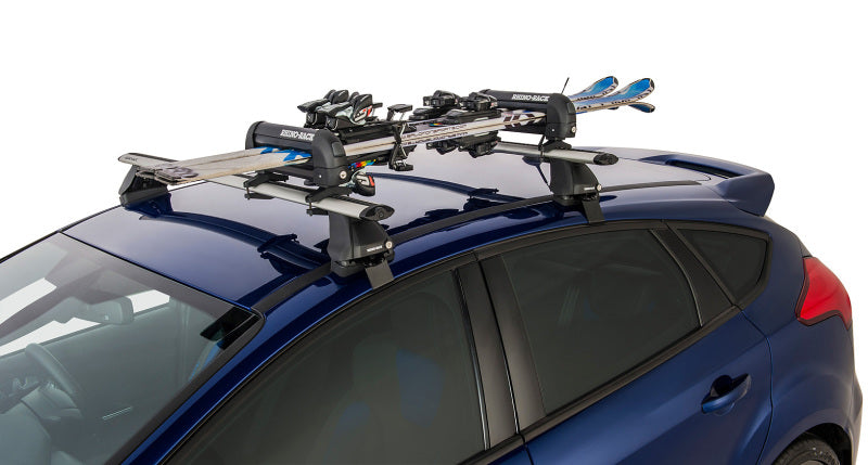 Rhino-Rack Universal Ski Carrier - Fits 2 Pairs of Skis - Black