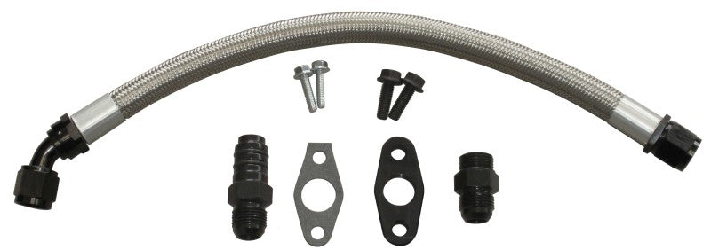 Fleece Performance Universal Cummins Turbo Drain Tube Kit (for 2nd Gen Swaps)