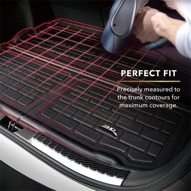 3D MAXpider 22-23 Tesla Model X Kagu Front Cargo Liner - Black