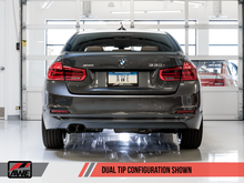 Load image into Gallery viewer, AWE Tuning BMW F3X 28i / 30i Touring Edition Axle-Back Exhaust Single Side - 80mm Black Tips