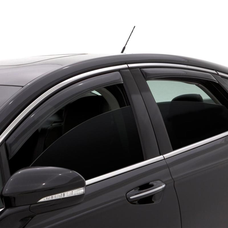 AVS 07-13 Chevy Avalanche Ventvisor In-Channel Front & Rear Window Deflectors 4pc - Smoke