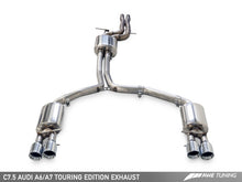 Load image into Gallery viewer, AWE Tuning Audi C7.5 A6 3.0T Touring Edition Exhaust - Quad Outlet Diamond Black Tips