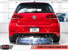 Load image into Gallery viewer, AWE Tuning Volkswagen Golf R MK7.5 SwitchPath Exhaust w/Chrome Silver Tips 102mm