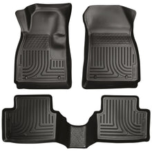 Load image into Gallery viewer, Husky Liners 11-12 Ford Fiesta WeatherBeater Combo Black Floor Liners