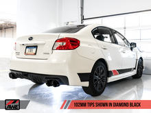 Load image into Gallery viewer, AWE Tuning 2015+ Subaru WRX VA Sedan Touring Edition Exhaust - Diamond Black Tips (102mm)