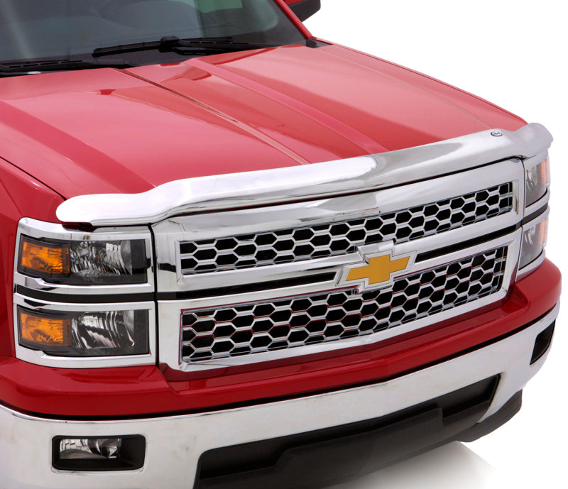 AVS 15-18 Chevy Tahoe High Profile Hood Shield - Chrome