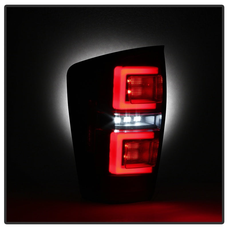 Spyder 16-17 Toyota Tacoma LED Tail Lights - Black Smoke (ALT-YD-TT16-LED-BSM)