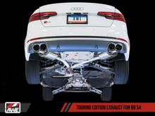 Load image into Gallery viewer, AWE Tuning Audi B9 S4 Touring Edition Exhaust - Non-Resonated (Black 102mm Tips)