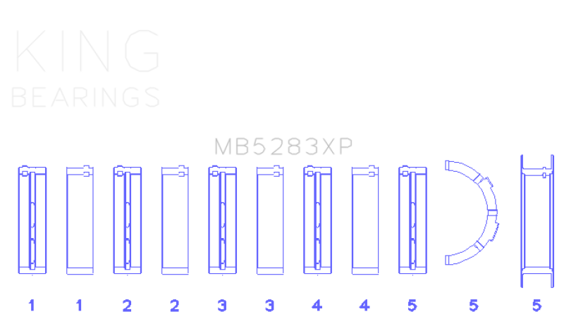 King Performance Main Race Bearing Set - Size STD