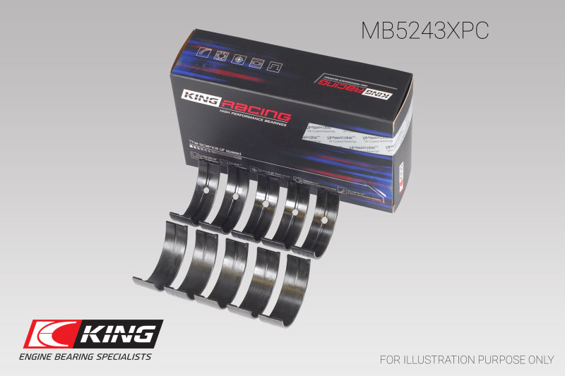 King Nissan SR20DE/DET (2.0L) Performance Coated Main Bearing Set - Size STD