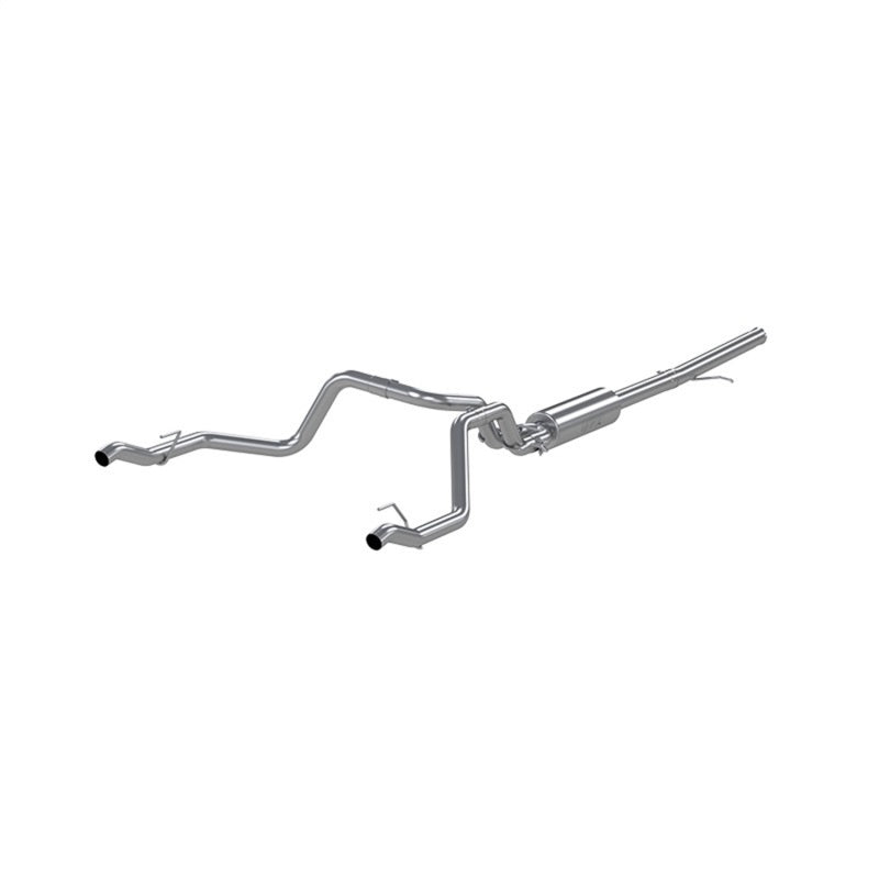 MBRP 2019 Chevrolet Silverado 1500 4.3L/5.3L 2.5in Cat Back Dual Rear Exit - Aluminized