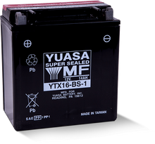 Load image into Gallery viewer, Yuasa YTX16-BS-1 Maintenance Free AGM 12 Volt Battery (Bottle Supplied)