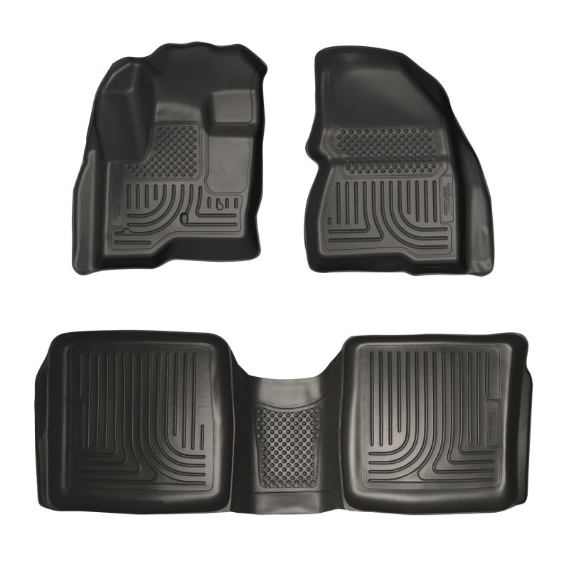 Husky Liners 09-12 Ford Flex/10-12 Lincoln MKT WeatherBeater Combo Black Floor Liners