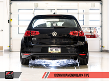 Load image into Gallery viewer, AWE Tuning VW MK7 GTI Touring Edition Exhaust - Diamond Black Tips