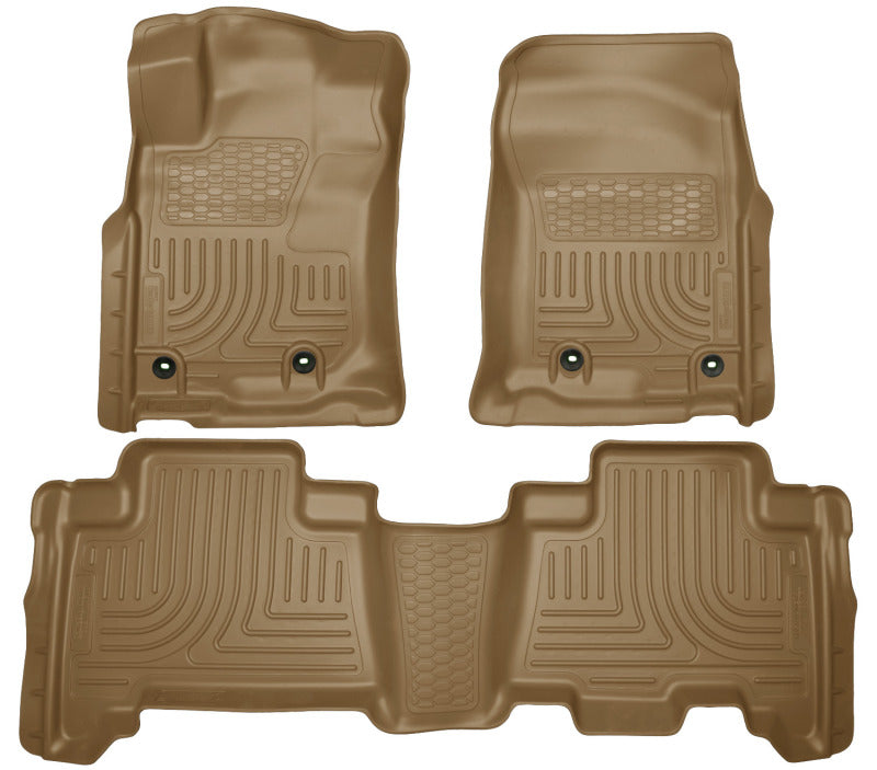 Husky Liners 2013 Toyota 4Runner WeatherBeater Tan Front & 2nd Seat Floor Liners